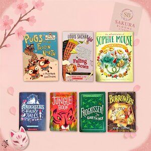 Children’s Book Set Pugs of the Frozen North, Frogkisser, Jungle Book, Sophi + 3